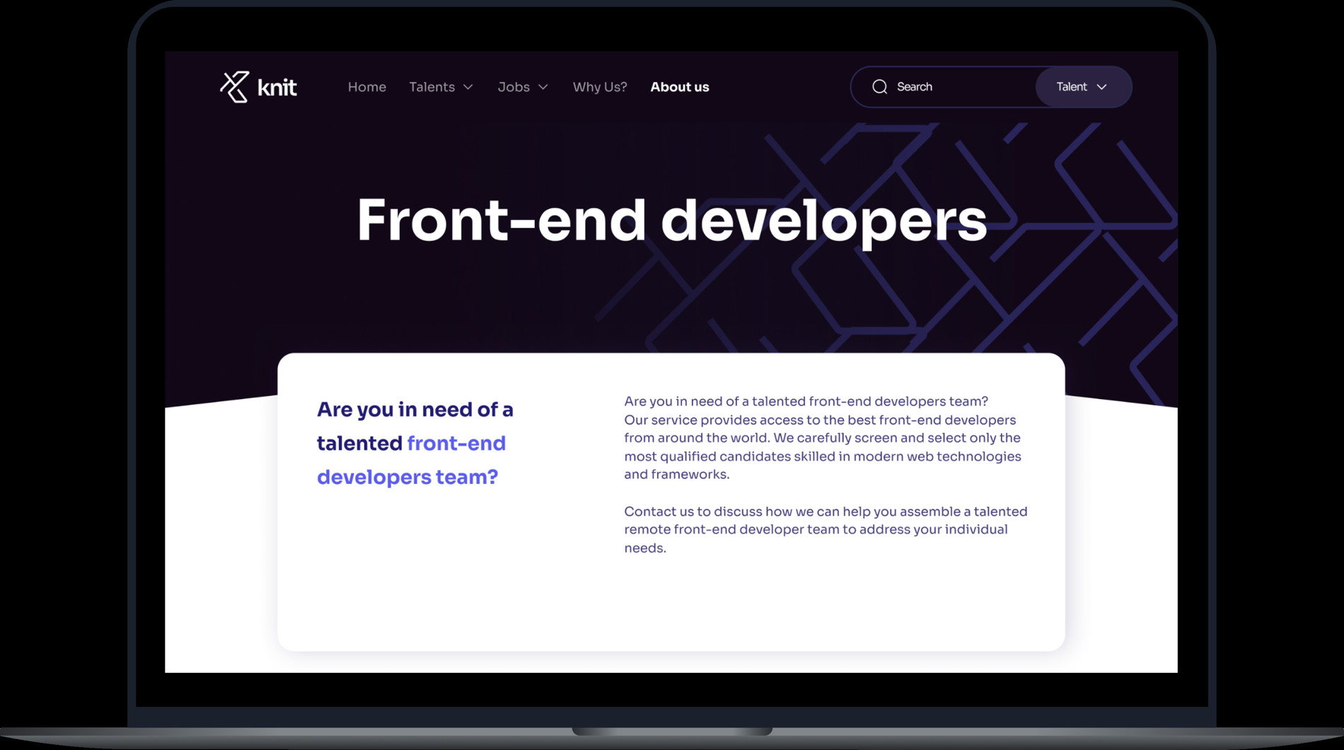Knit — interface